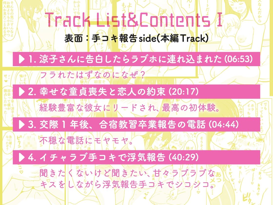 いちゃラブ手コキしながら浮気報告するビッチな年上彼女Voice Ver.