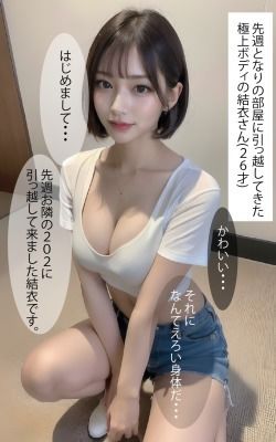 隣に引っ越してきたエロすぎる美女（セリフ付）