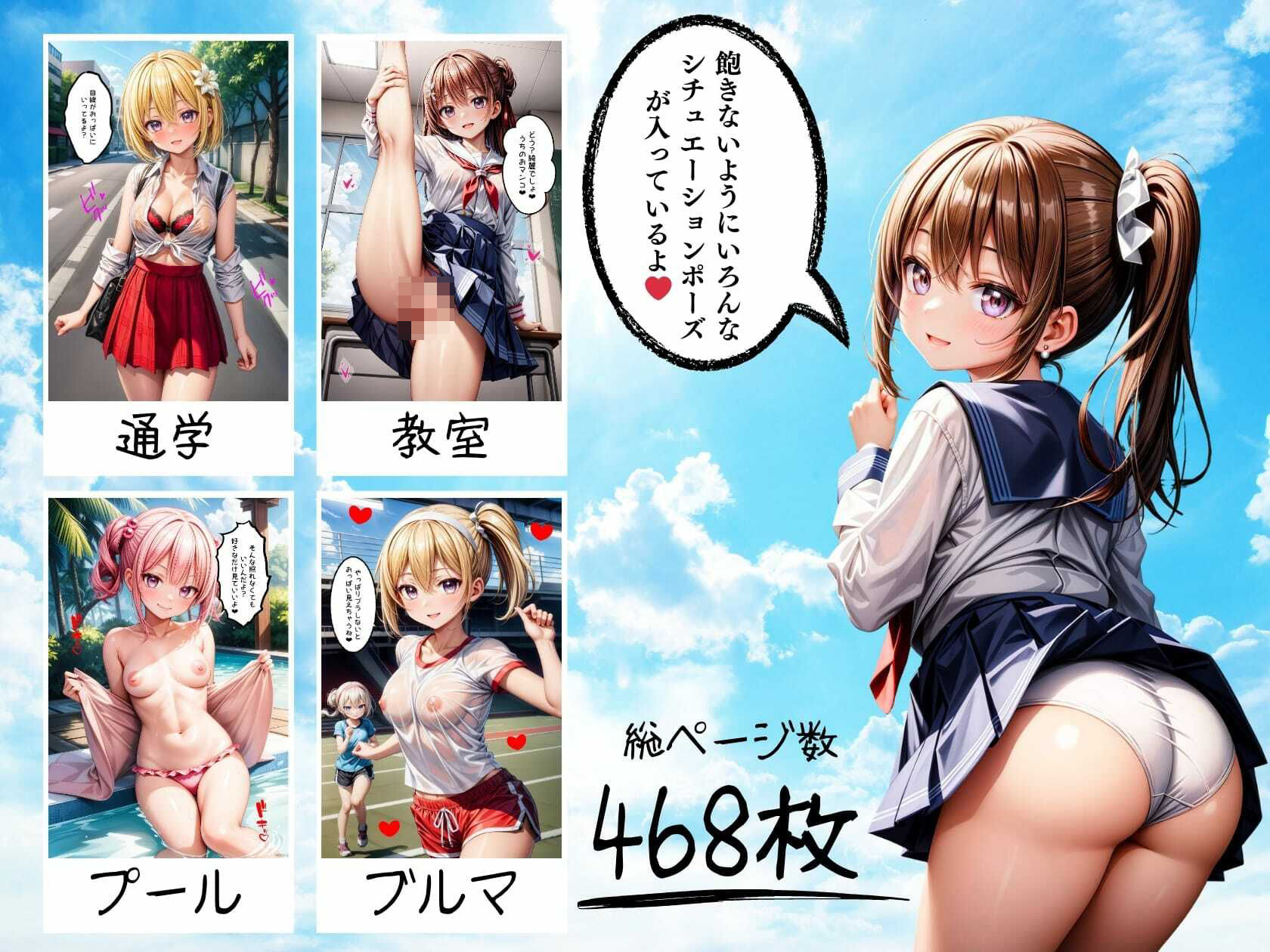 私立エチエチ痴女学園【4K高画質セリフ付き】