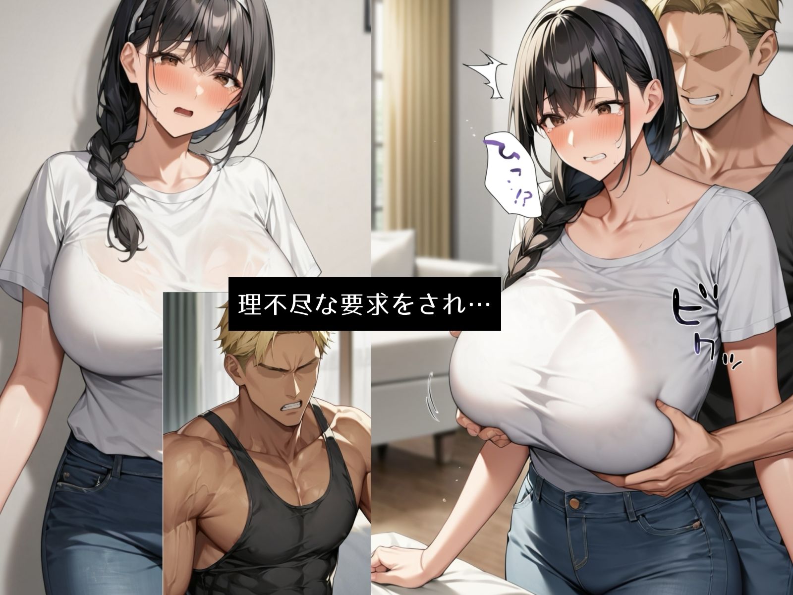 チンピラに種付けプレスで堕とされた爆乳妻